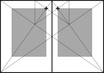 Jedna z monost geometrick konstrukce sazebnho obrazce dvoustrany